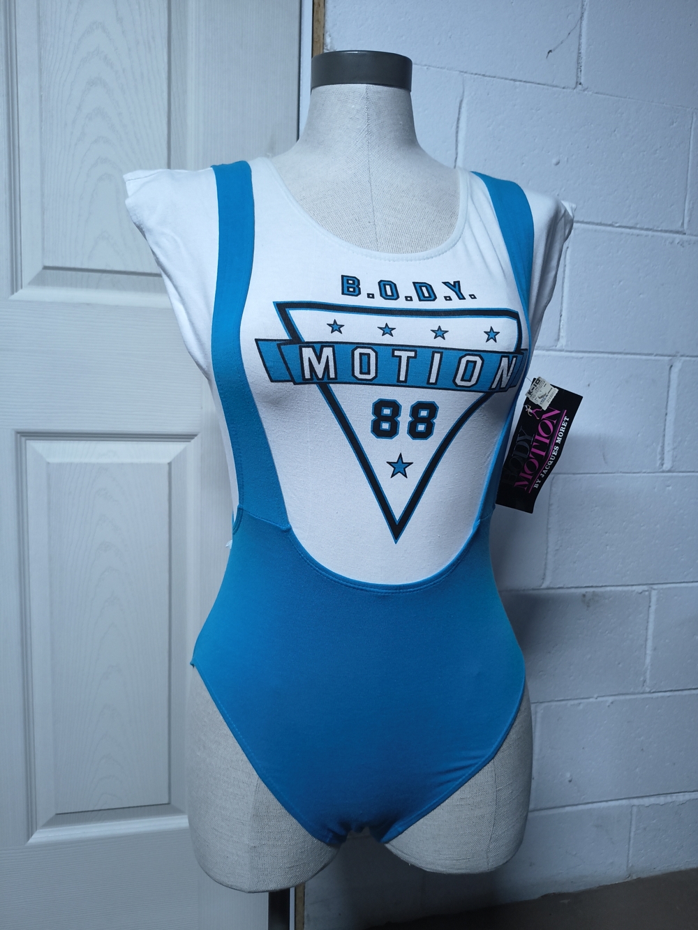 NWT Vintage Body Motion 88 Aerobics Bodysuit by Jacques Moret